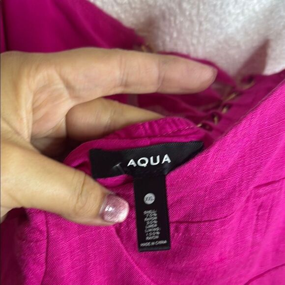 Aqua Fuchsia Sleeveless Dress - Picture 2 of 8